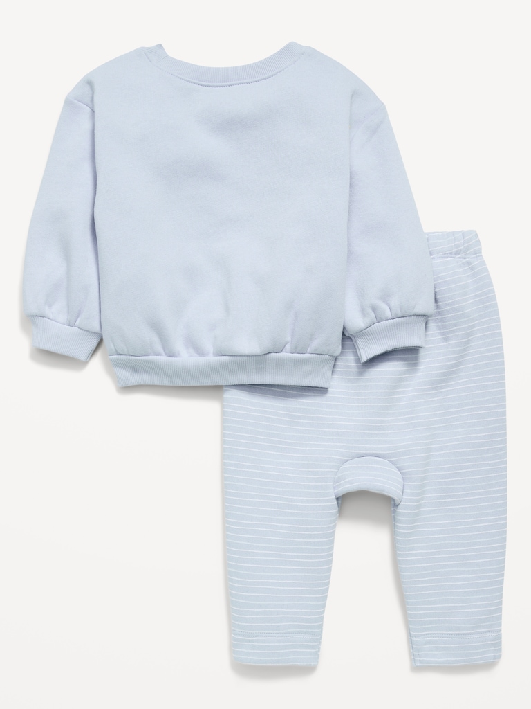 Disney© Crew-Neck Sweatshirt and Sweatpants Set for Baby