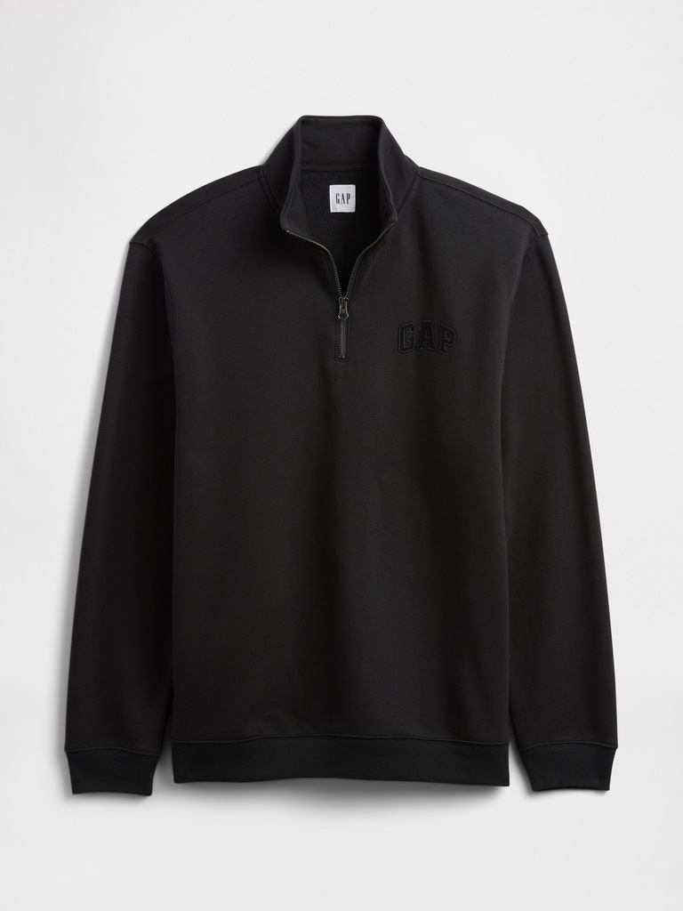 Relaxed Gap Logo Quarter-Zip Sweatshirt