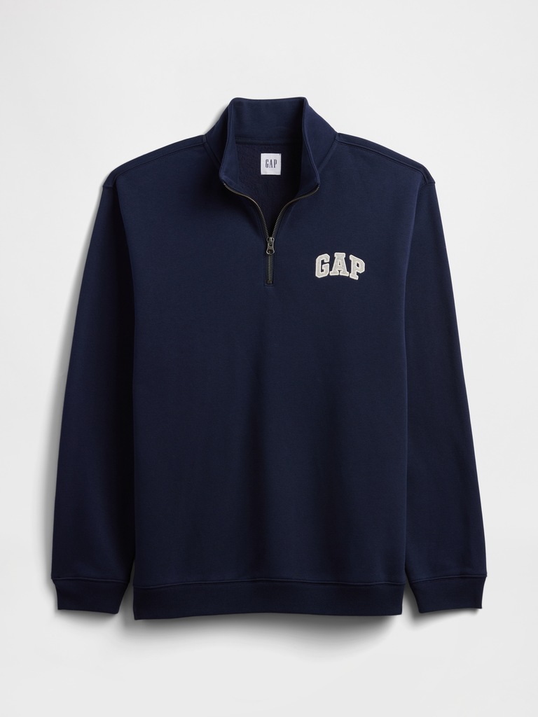 Relaxed Gap Logo Quarter-Zip Sweatshirt
