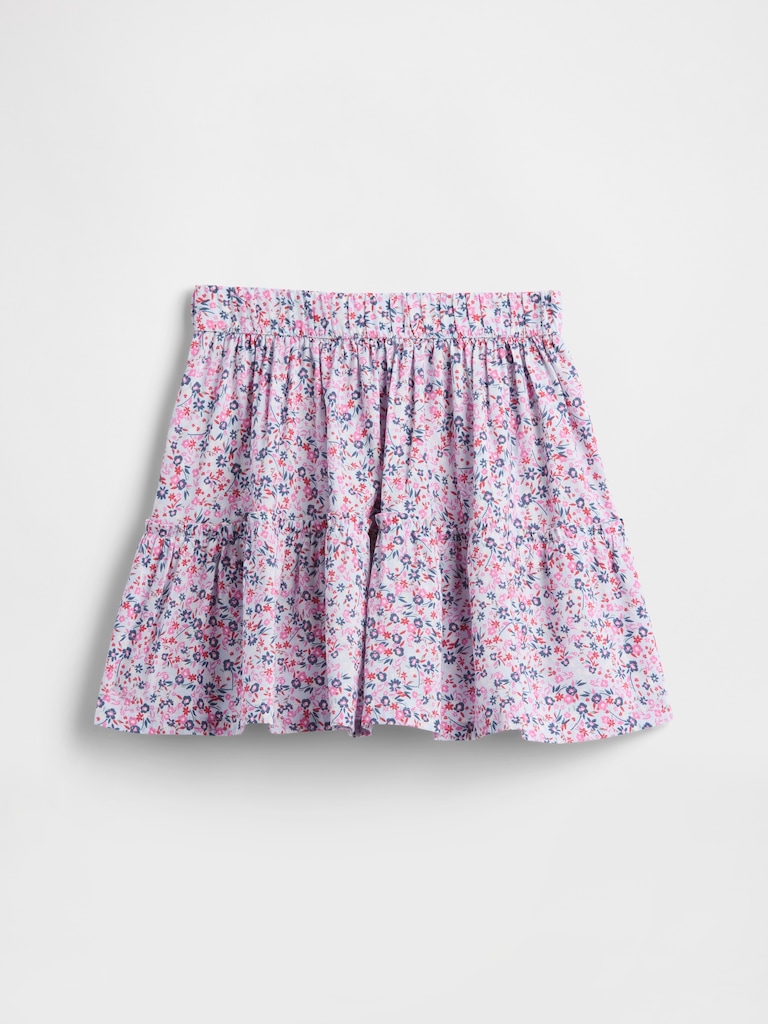 Kids Pull-On Tiered Skirt