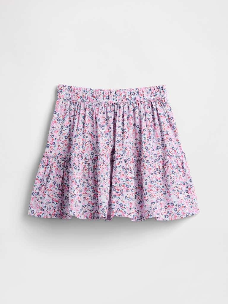 Kids Pull-On Tiered Skirt