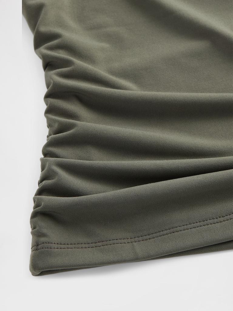 Ruched Boatneck Top