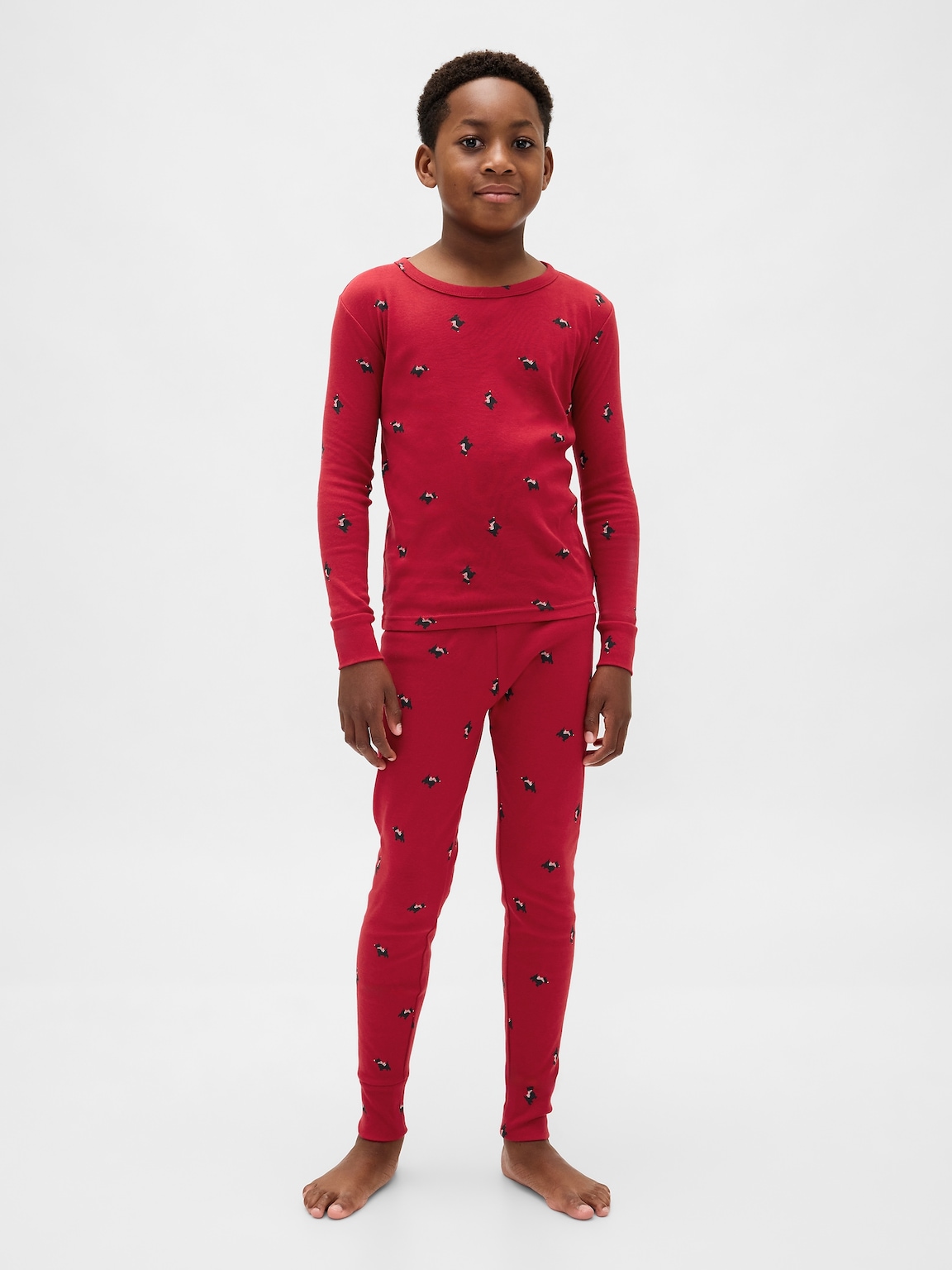 Kids & Baby Organic Brushed Cotton Holiday PJ Set