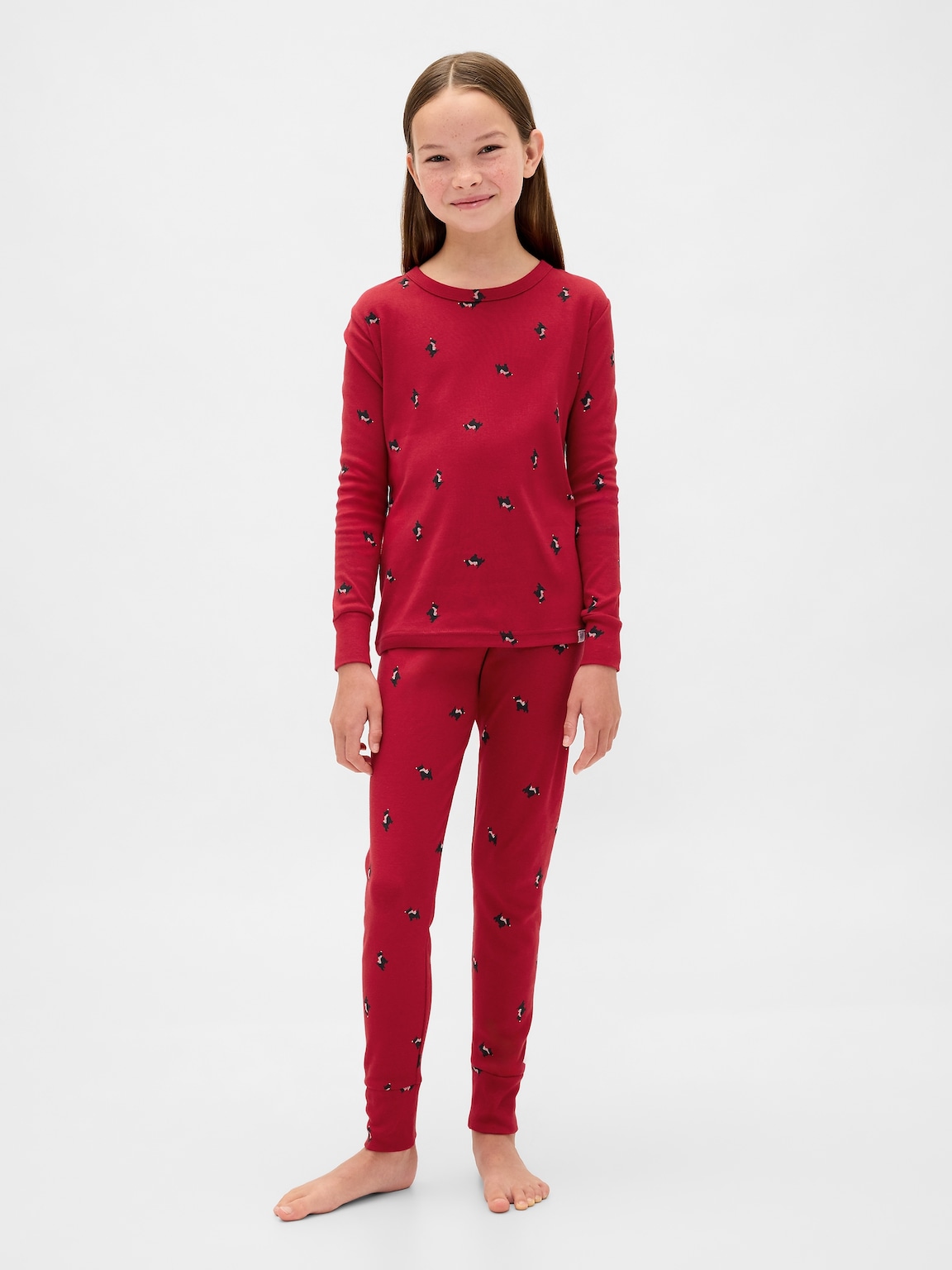 Kids & Baby Organic Brushed Cotton Holiday PJ Set
