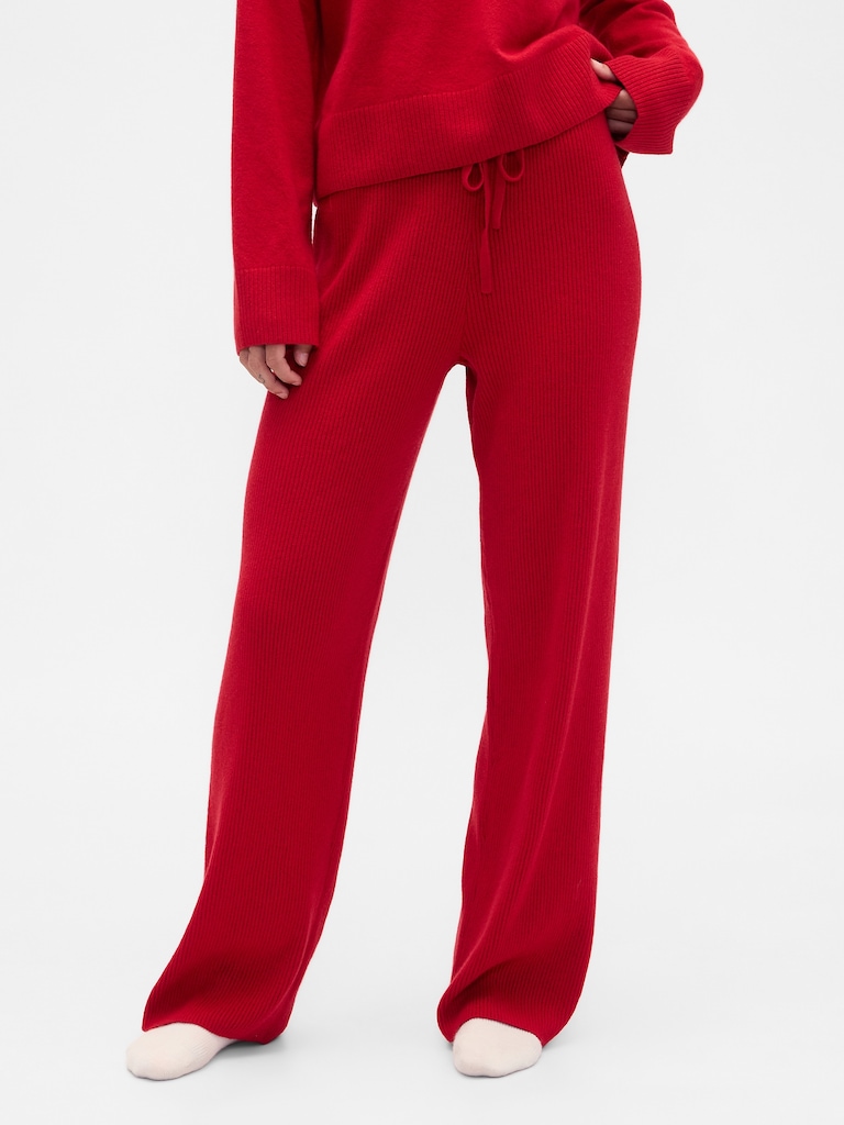 CashSoft Relaxed Ribbed Sweater Pants