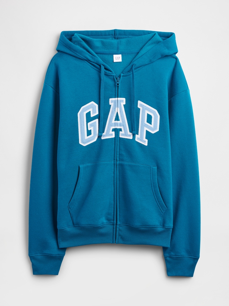 Relaxed Gap Logo Zip Hoodie