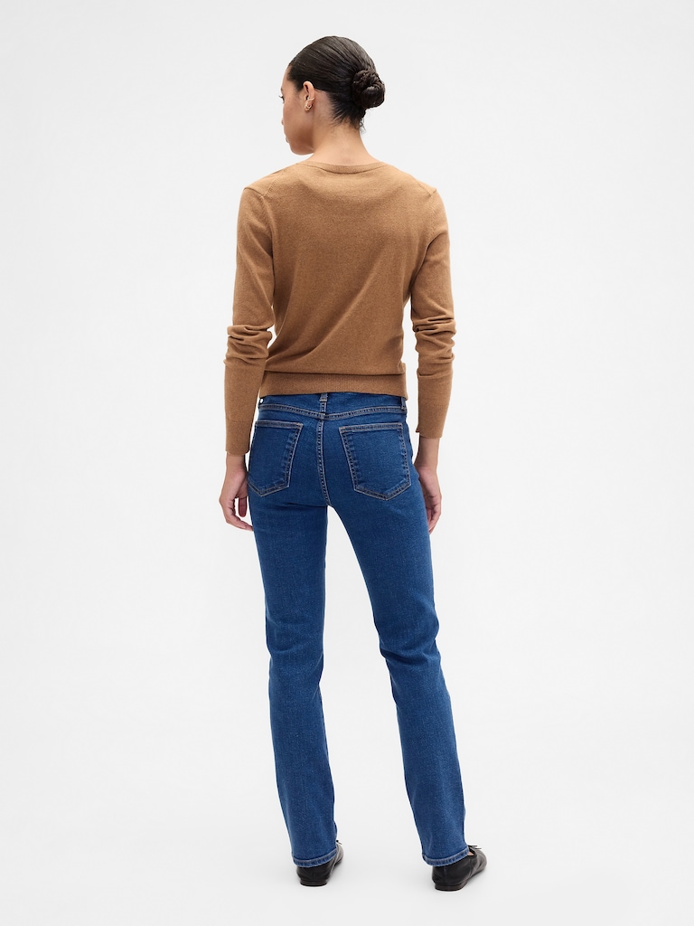 Mid Rise Classic Straight Jeans