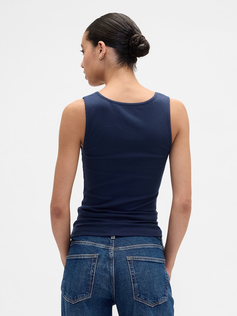 Gap Logo Ribbed Tank Top