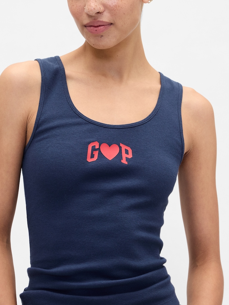 Gap Logo Ribbed Tank Top