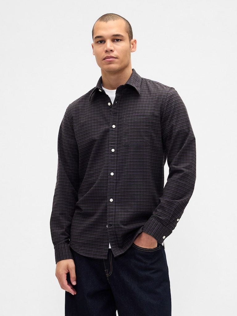 Plaid Oxford Shirt