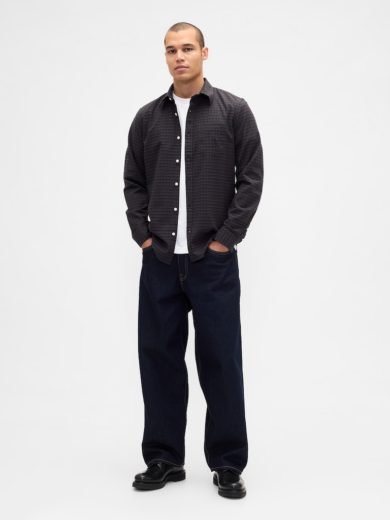 Plaid Oxford Shirt