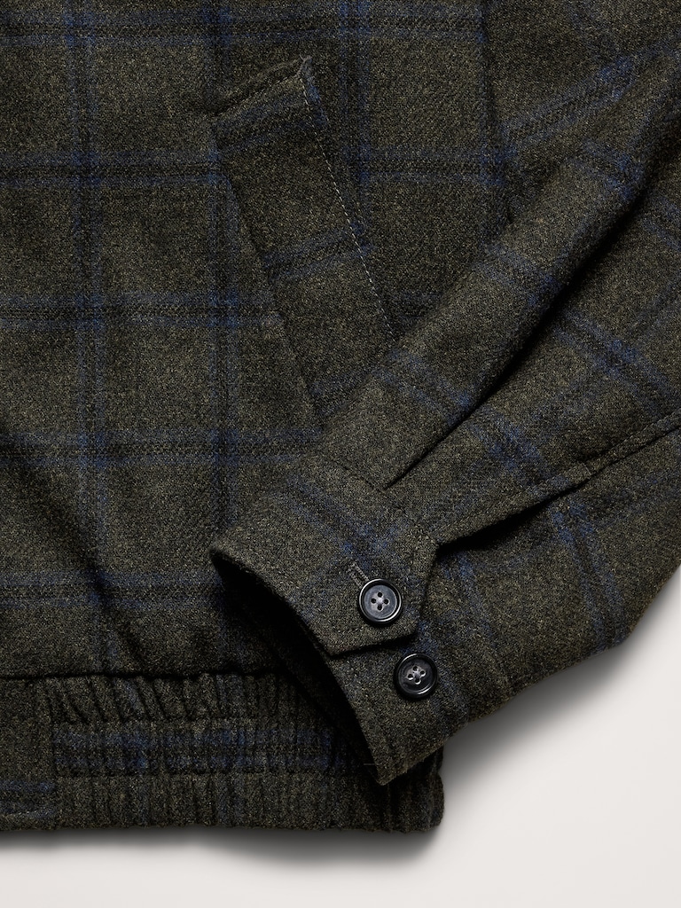 Plaid Flannel Harrington Jacket