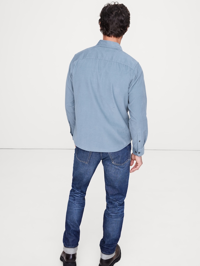 Standard-Fit Lightweight Corduroy Shirt