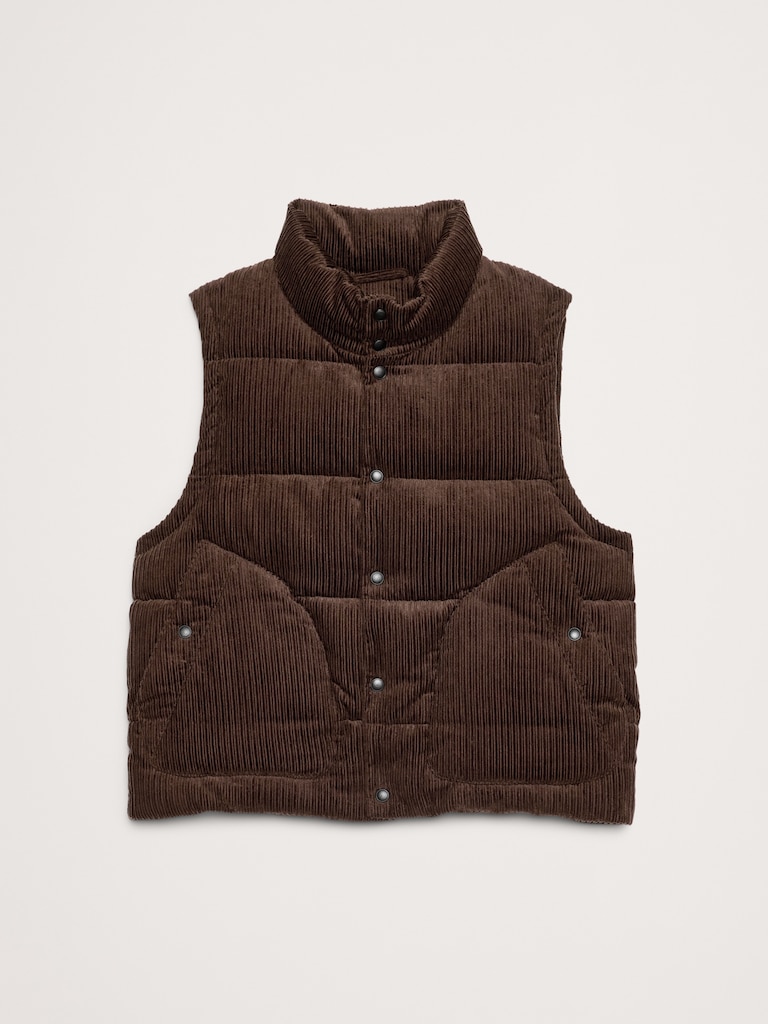 Corduroy Puffer Vest