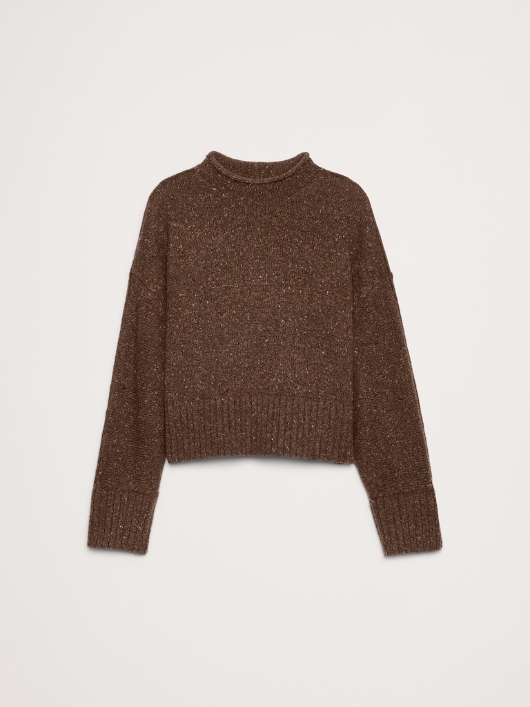 Italian Wool-Blend Utility Sweater