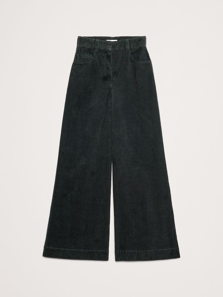 High-Rise Wide-Leg Corduroy Pant