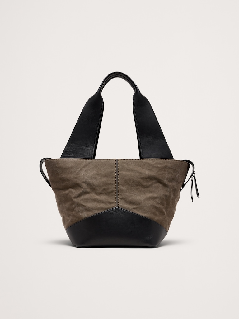 Large Patchwork Medium Zip Tote