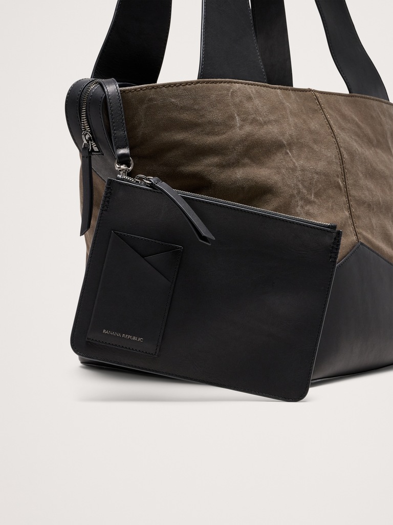 Large Patchwork Medium Zip Tote