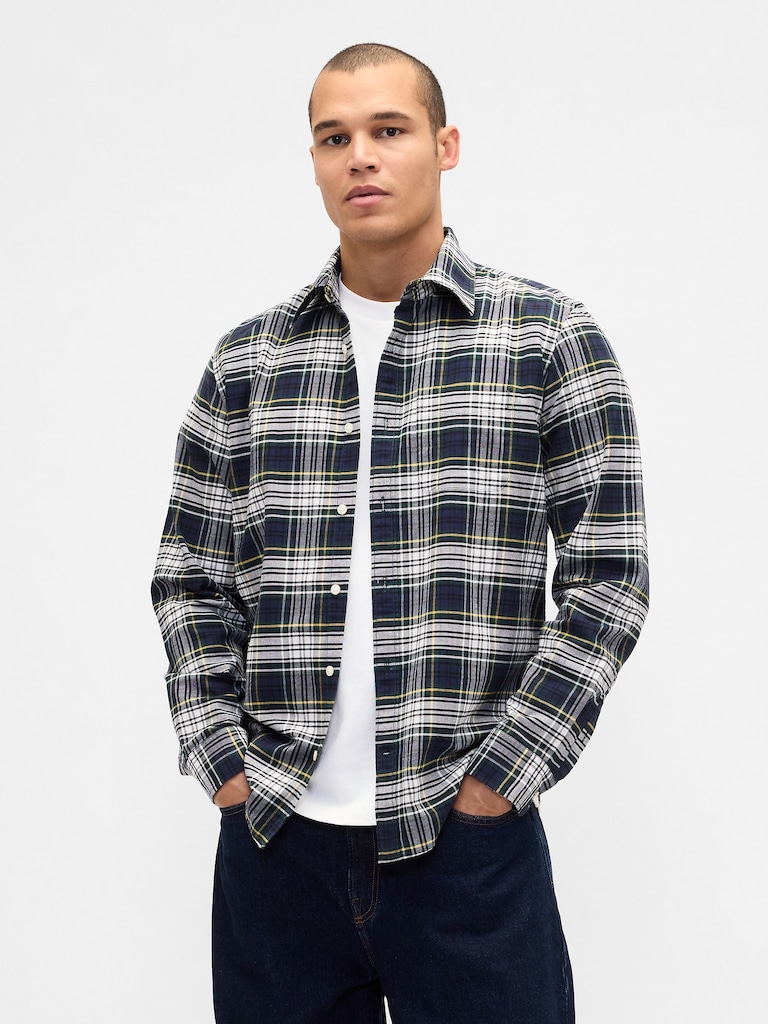 Plaid Oxford Shirt