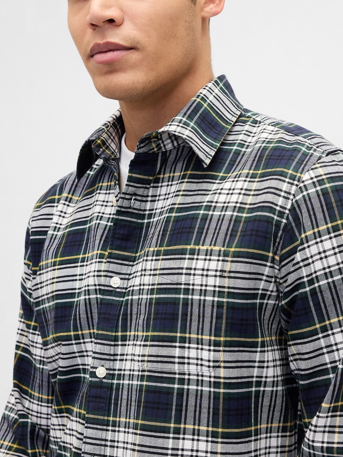 Plaid Oxford Shirt