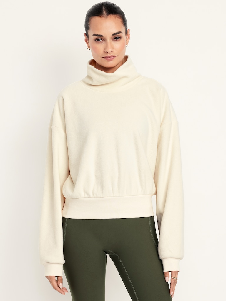Performance Microfleece Mock Neck Sweatshirt