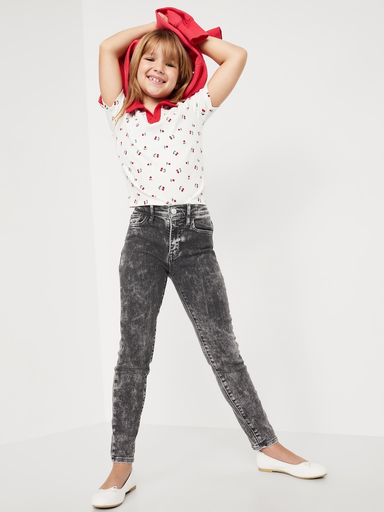 High-Waisted Rockstar 360° Stretch Jeggings for Girls