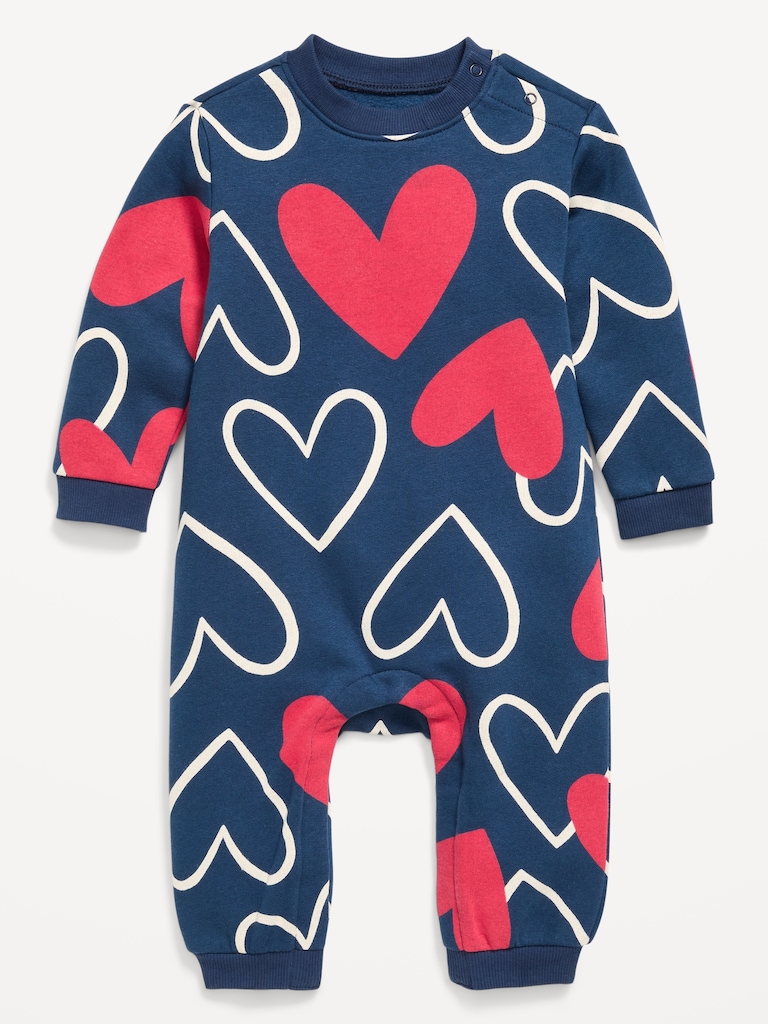 Printed Fleece One-Piece for Baby