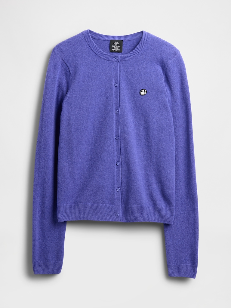 Gap × Disney Tim Burton’s The Nightmare Before Christmas CashSoft Skull Cardigan