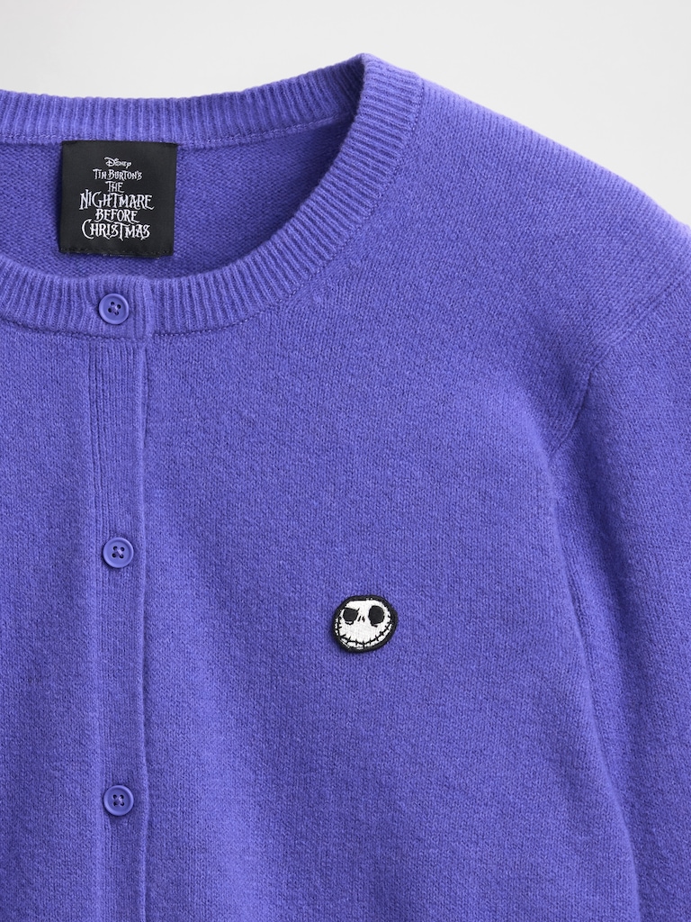 Gap × Disney Tim Burton’s The Nightmare Before Christmas CashSoft Skull Cardigan