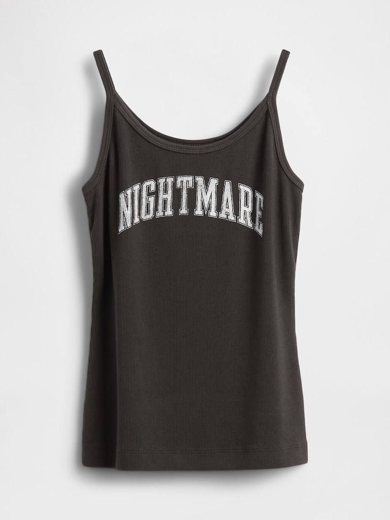 Gap × Disney Tim Burton’s The Nightmare Before Christmas Mini Rib Tank Top