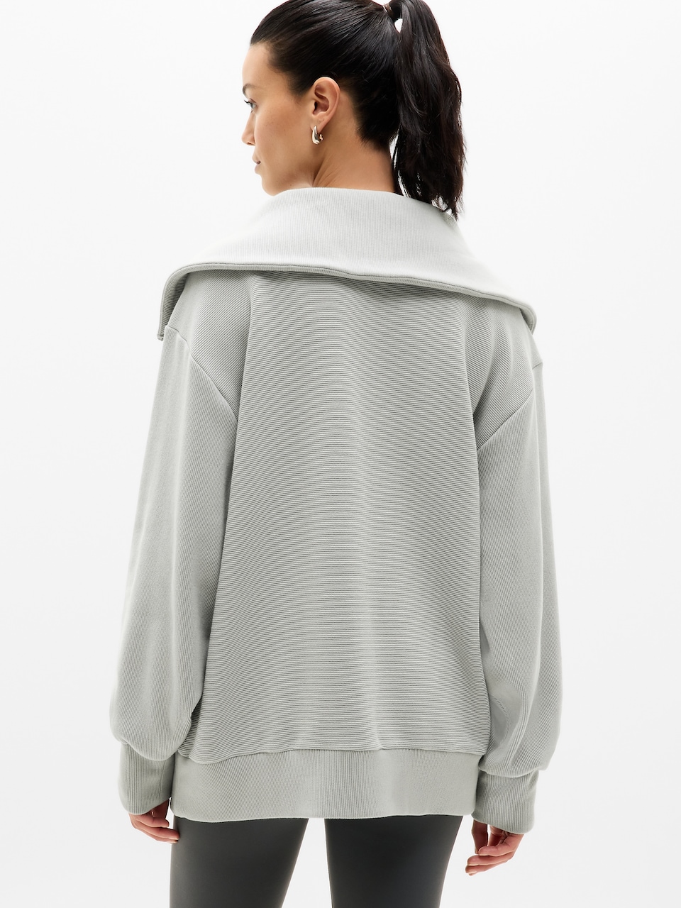 Ottoman Rib 1/4 Zip Sweatshirt