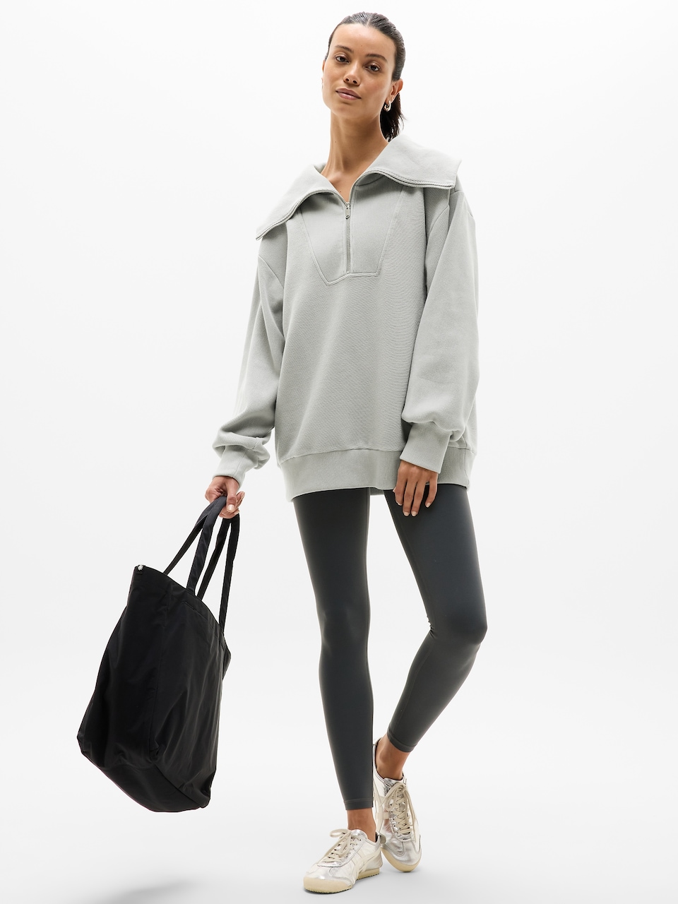 Ottoman Rib 1/4 Zip Sweatshirt