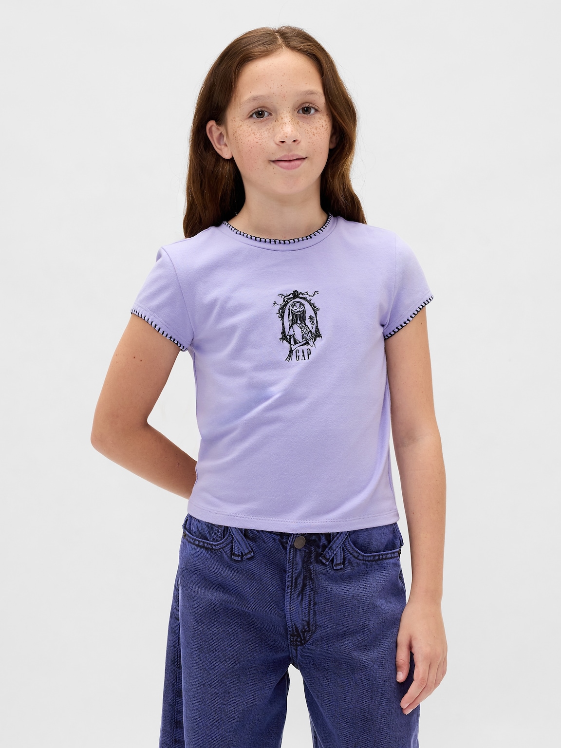 Gap × Disney Tim Burton’s The Nightmare Before Christmas Kids Shrunken Graphic T-Shirt