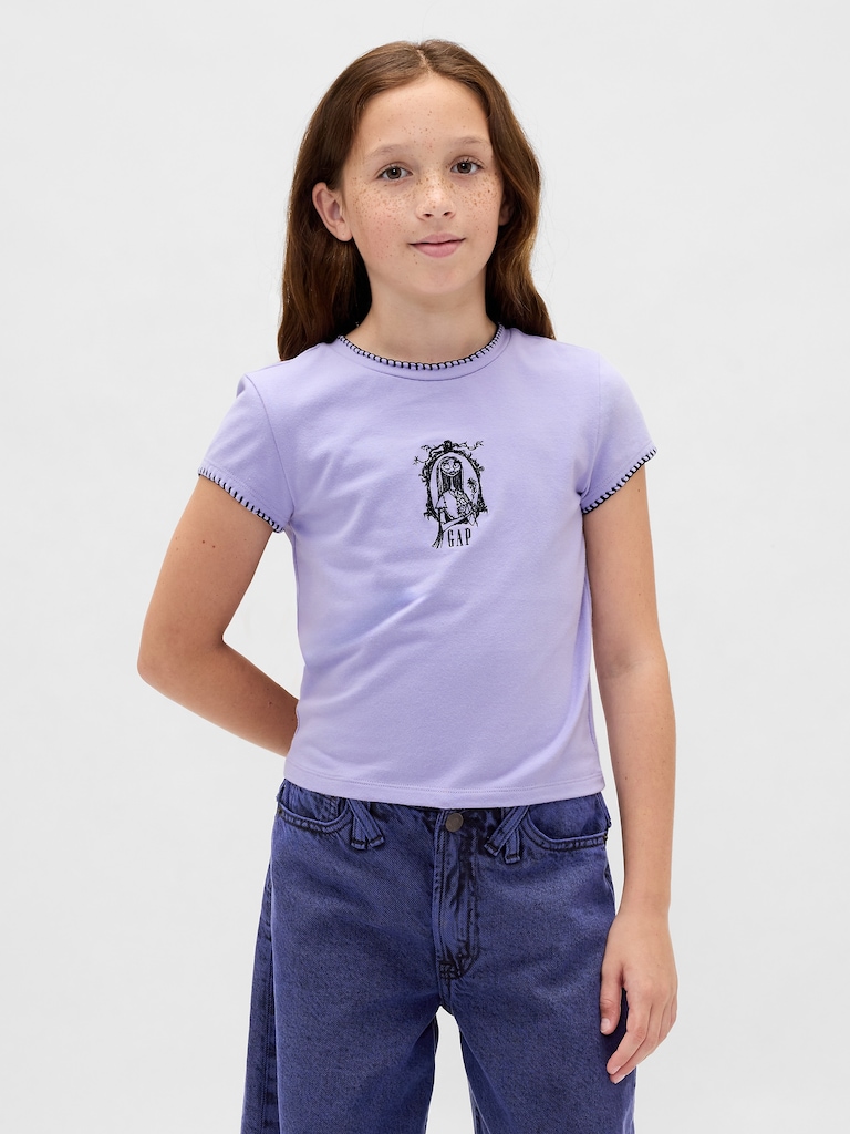Gap × Disney Tim Burton’s The Nightmare Before Christmas Kids Shrunken Graphic T-Shirt