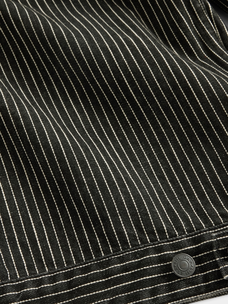 Gap × Disney Tim Burton’s The Nightmare Before Christmas Stripe Denim Jacket