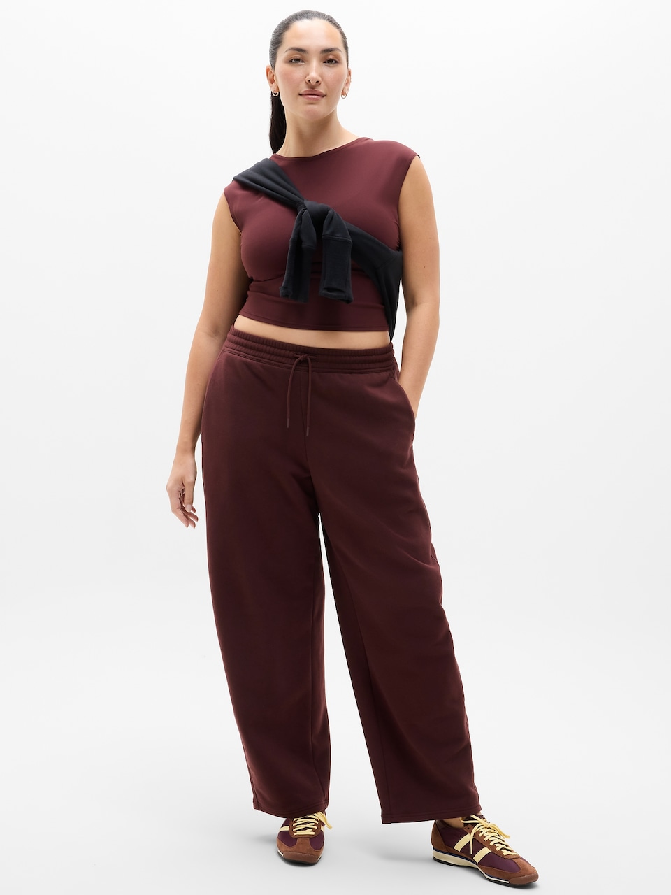 Forever Fleece Mid Rise Barrel Pant