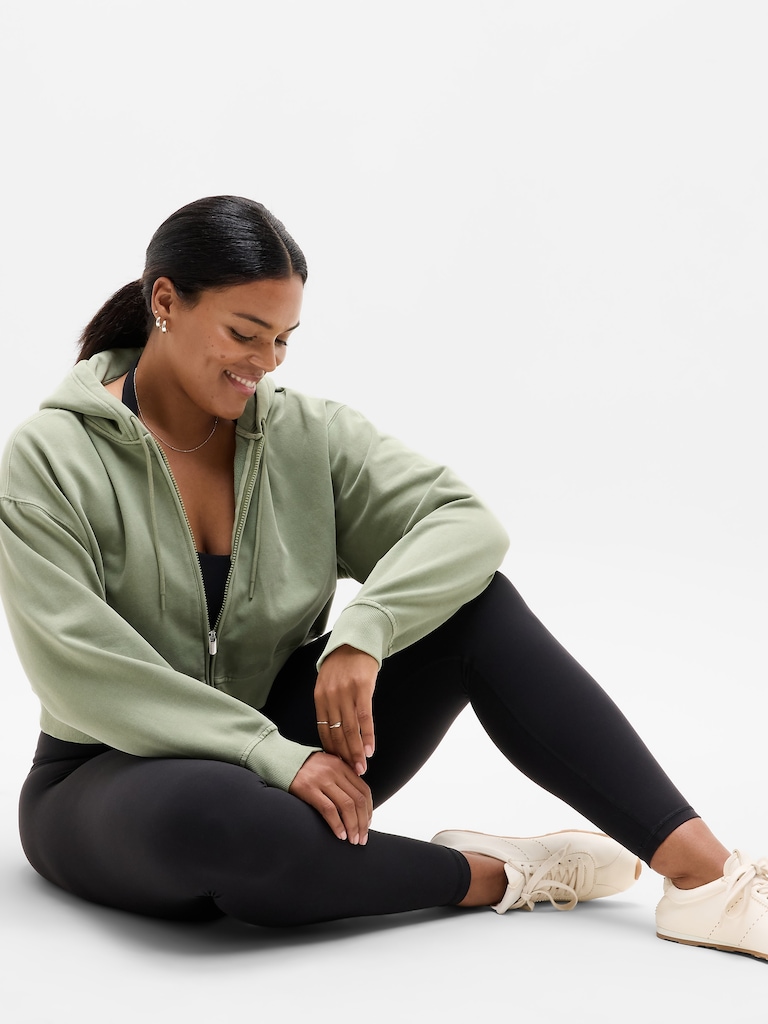 Forever Fleece Crop Full Zip
