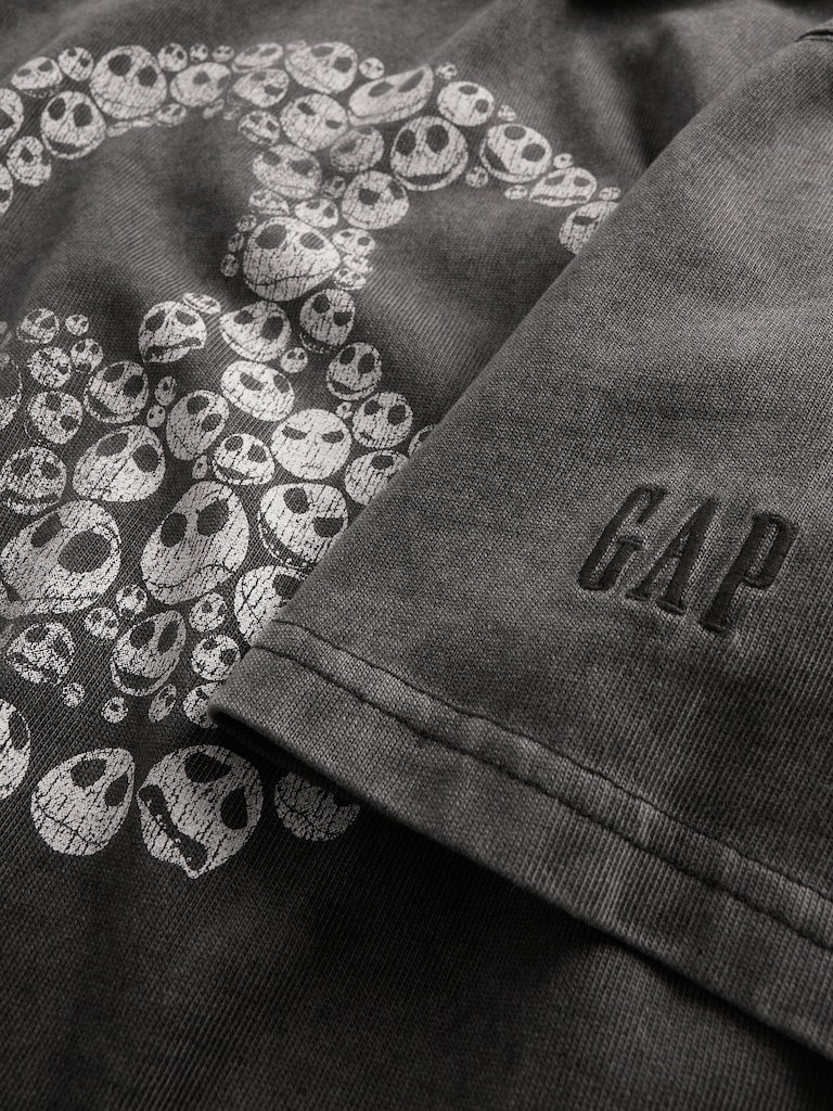 Gap × Disney Tim Burton’s The Nightmare Before Christmas Skull T-Shirt