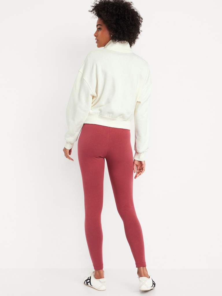 High-Waisted Jersey Fashion Layering Leggings
