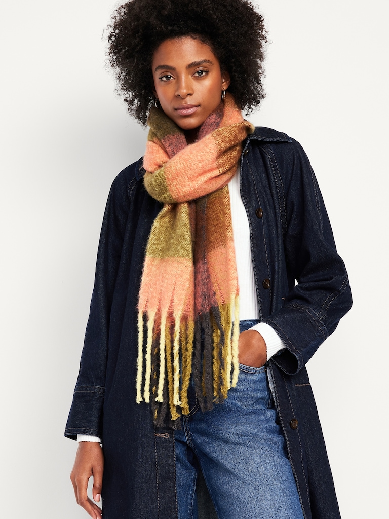 Brushed Fringed Scarf
