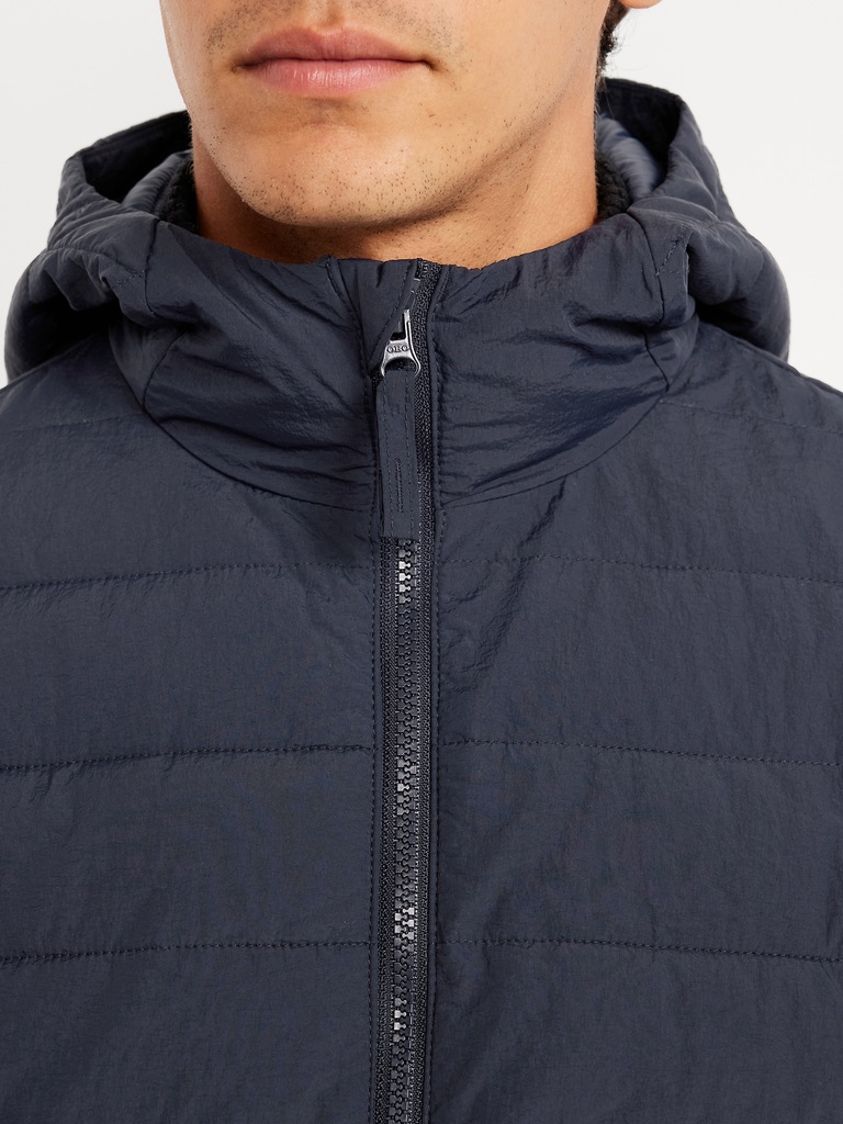 Water-Resistant Narrow-Channel Nylon Puffer Jacket
