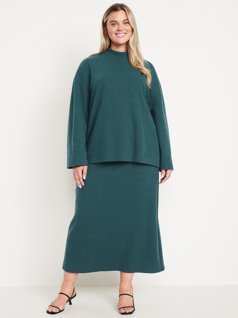 Cozy Knit Midi Skirt