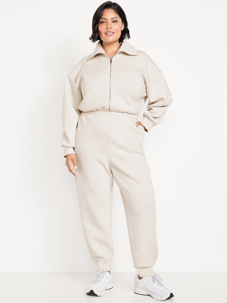 Bounce Fleece Zip Jumpsuit