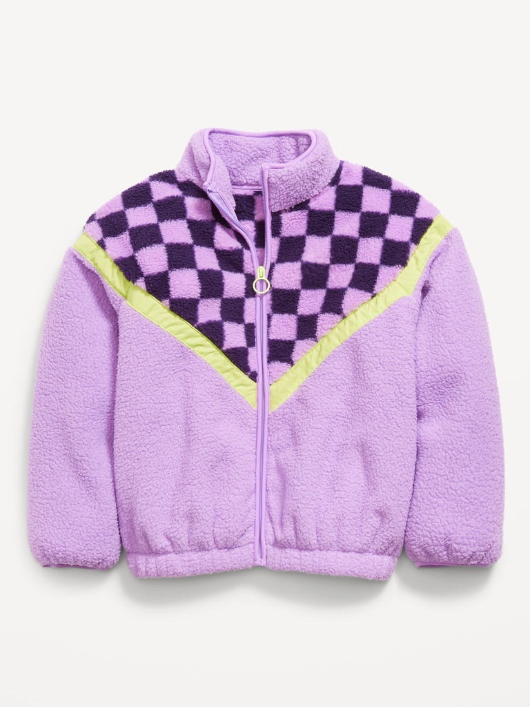 Sherpa Zip-Front Jacket for Girls