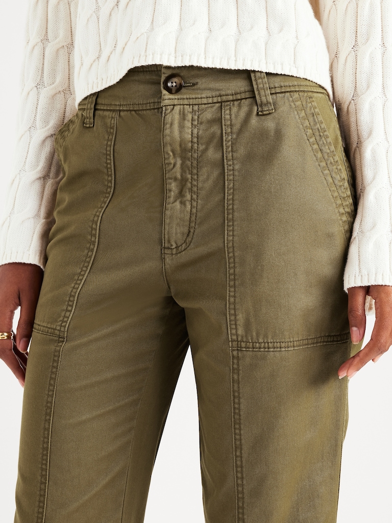 Mid-Rise Flare Pants