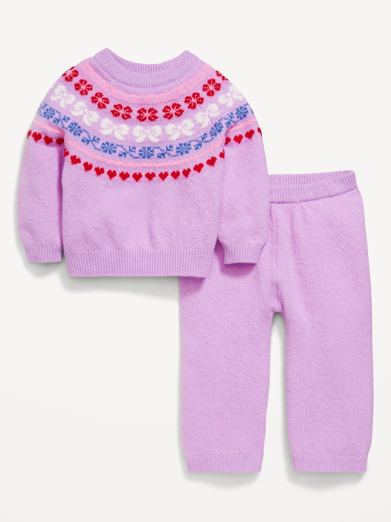 SoSoft Fair Isle Sweater and Pants Set for Baby