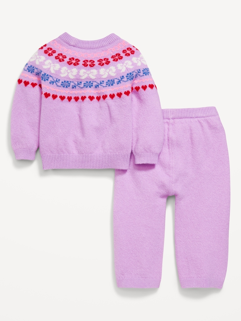 SoSoft Fair Isle Sweater and Pants Set for Baby