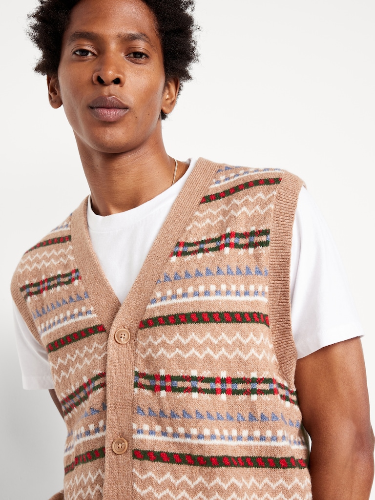 SoSoft Button-Front Sweater Vest
