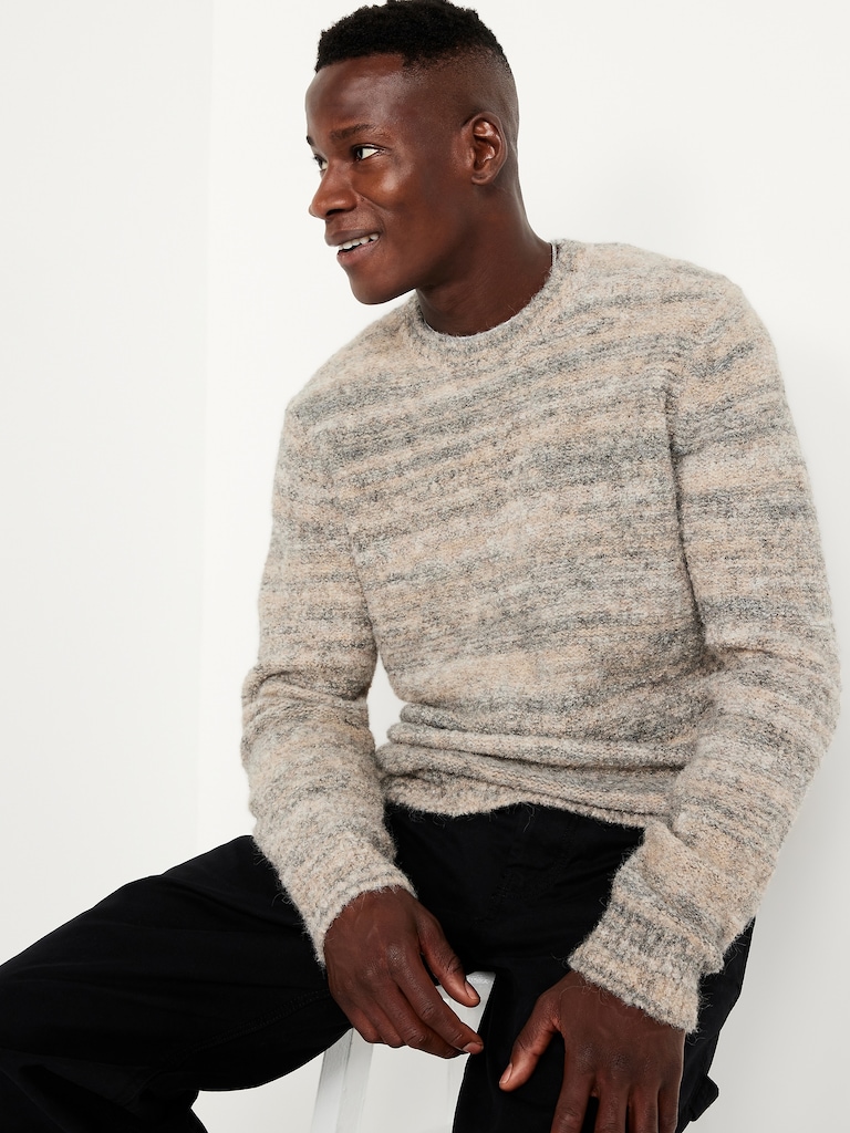 Wool-Blend Crew-Neck Sweater
