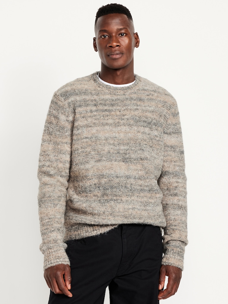 Wool-Blend Crew-Neck Sweater